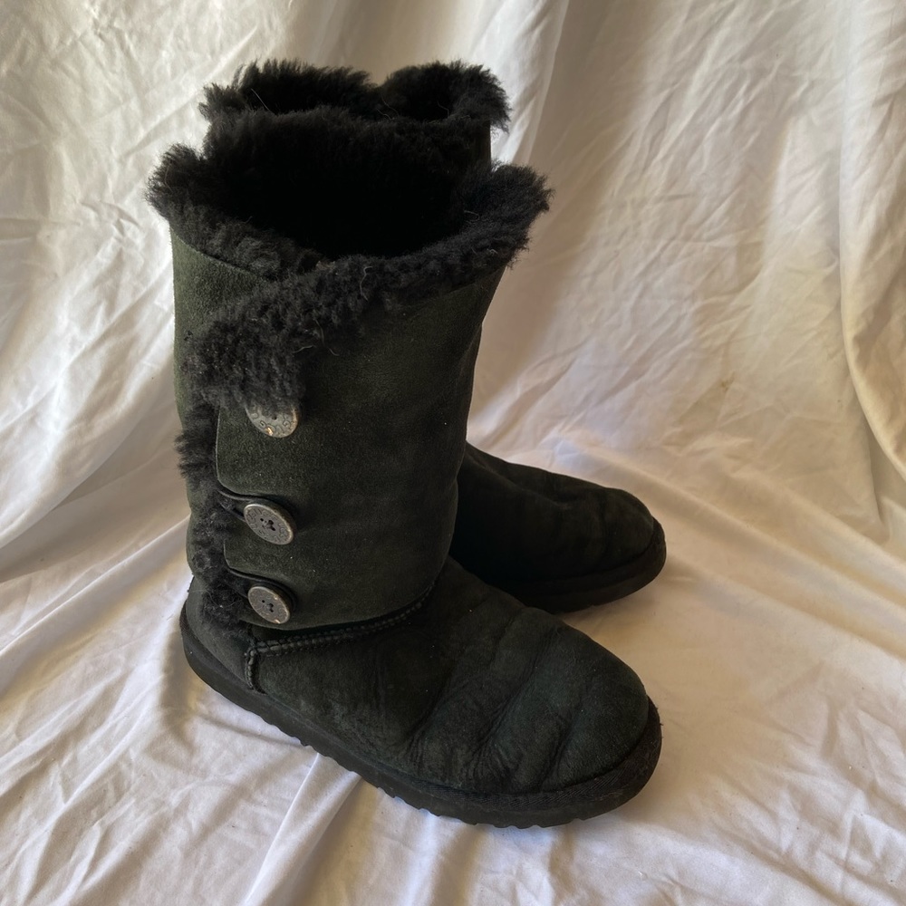 Ugg Bailey Button Tall Ugg Boot Black - image 4